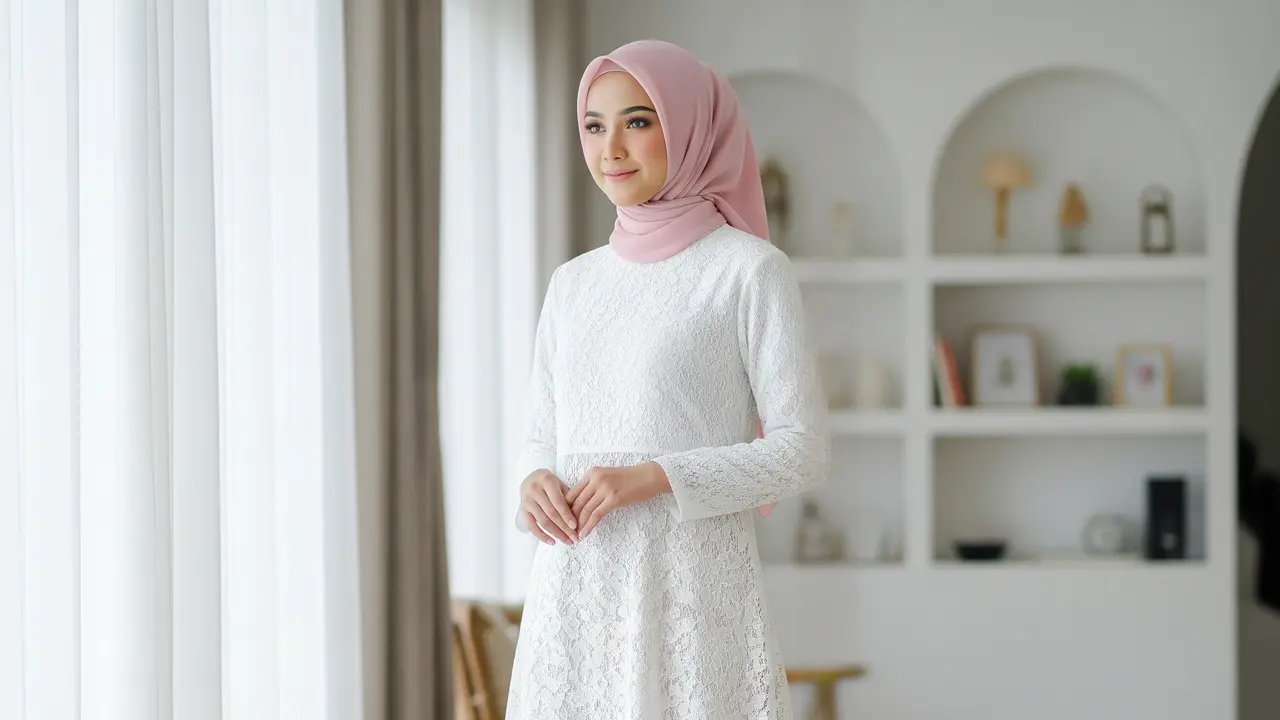 9 Model Gamis Kebaya Muslim untuk Wisuda Terbaru, Tampil Anggun di Hari Bahagia