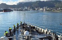 FOTO: KRI Canopus Tiba di Mauritius Usai Pelayaran Lintas Samudra