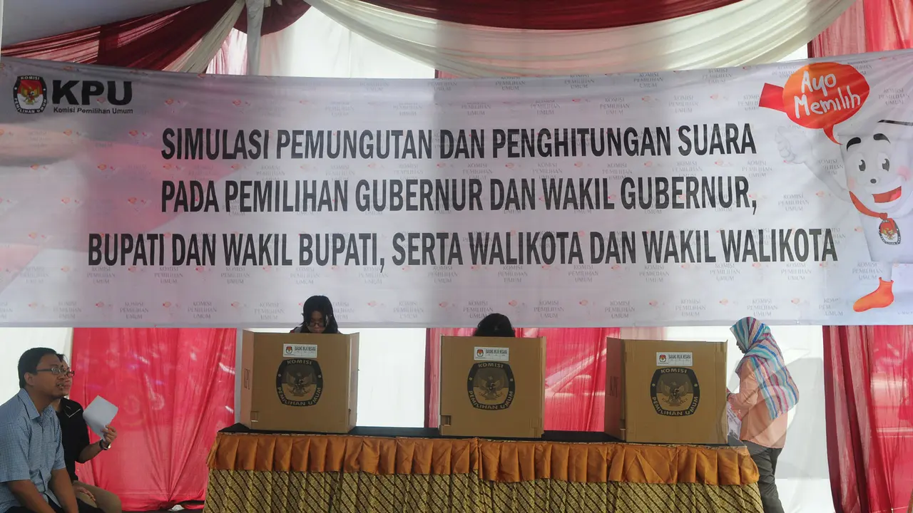 Sukseskan Pilkada 2015, KPU Gelar Simulasi Pemungutan Suara