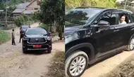Warga Teriak Saat Mobil Bupati Lampung Selatan Terjebak Jalan Rusak, 'Jangan Janji Saja'