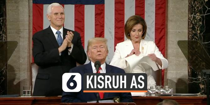VIDEO: Nancy Pelosi Sobek Salinan Pidato Donald Trump