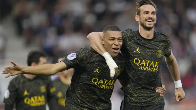 Foto: Aksi Kylian Mbappe Cetak Brace Dalam Waktu 8 Menit, PSG Jinakkan Auxerre di Liga Prancis