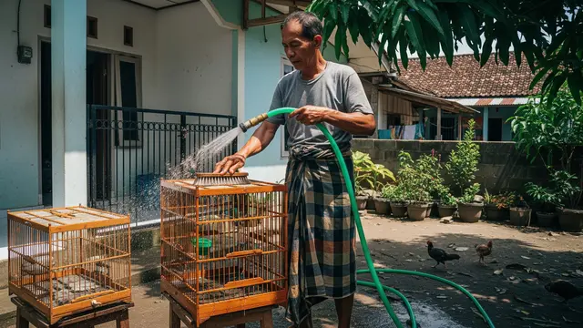 Membersihkan Sangkar Burung Tanpa Membuat Burung Stres