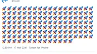Cuitan Ratusan Emoji Roket di Akun Twitter Kemlu Israel Tuai Hujatan Netizen