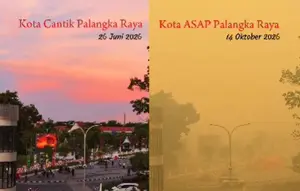 Derita Warga Palangka Raya Dua Bulan Dikepung Asap, Oksigen Kebutuhan Utama