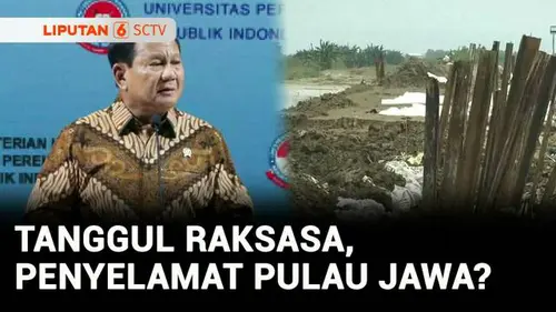 VIDEO: Ancaman Pulau Jawa Tenggelam, Prabowo Minta Pembangunan "Giant Sea Wall" Dipercepat