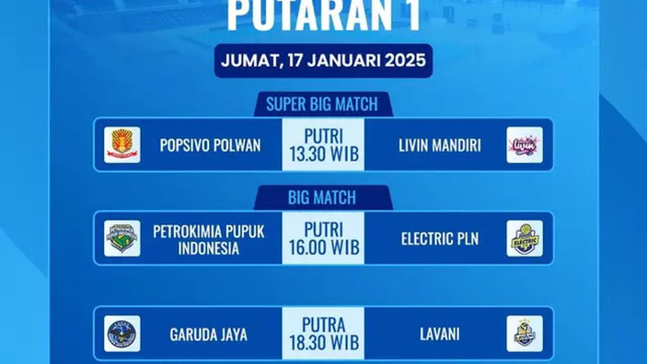 Big Match Popsivo Polwan Vs Livin Mandiri Awali PLN Mobile Proliga 2025 Putaran 1 Minggu Ketiga