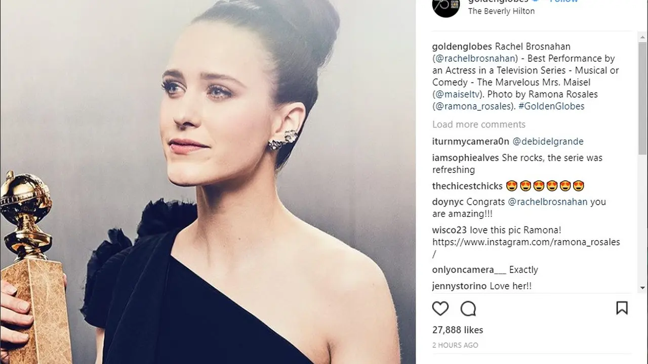 Pita Hitam, Aksesori Rambut yang Mewarnai Golden Globes 2018