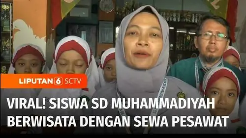 VIDEO: Viral! SD Muhammadiyah Plus Salatiga Sewa Pesawat untuk Studi Tur ke Jakarta