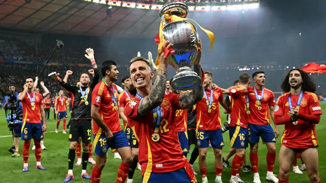 Kalahkan Inggris 1-2, Spanyol Rengkuh Gelar Juara Euro untuk Keempat Kalinya