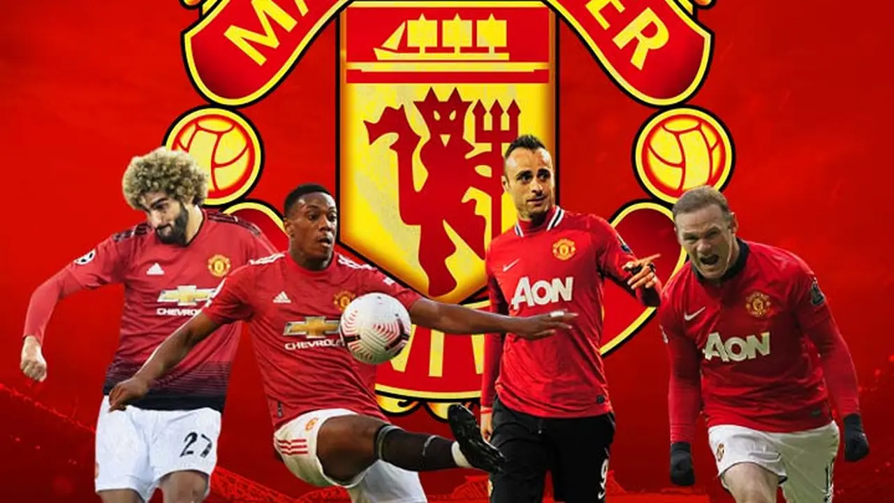 Manchester United - Marouane Fellaini, Anthony Martial, Dimitar Berbatov, Wayne Rooney