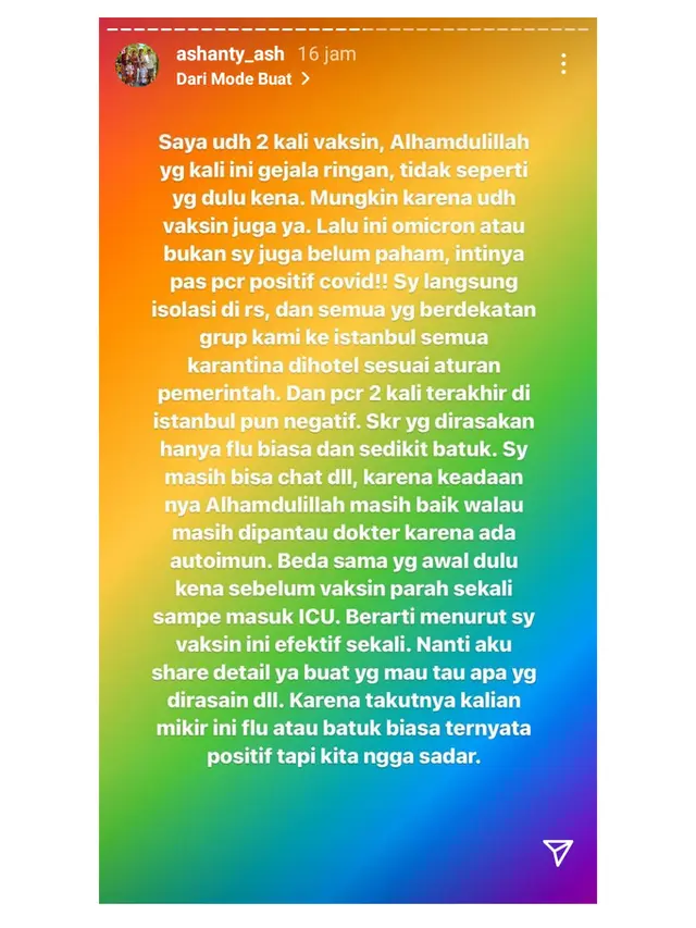5 Klarifikasi Ashanty Usai Disorot Positif Omicron dari Turki