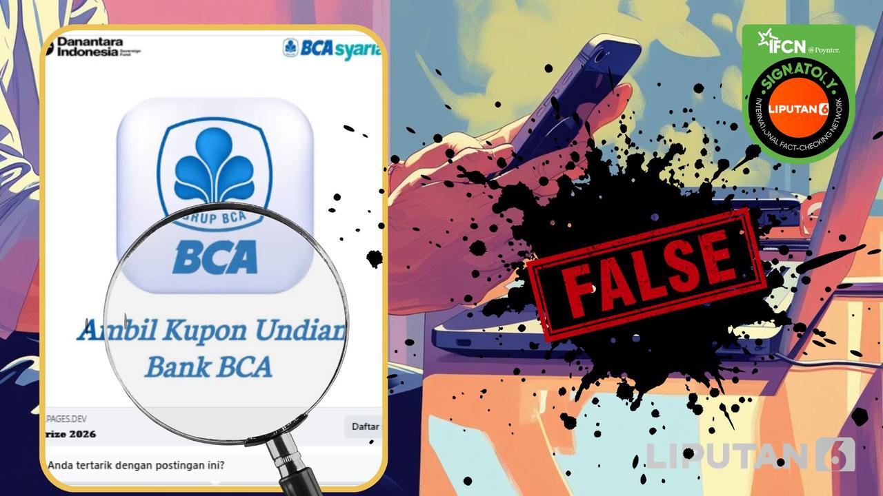 Hoaks terkait bank klaim link cetak kupon program undian Gebyar BCA
