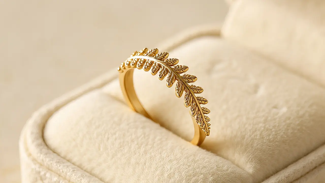 Cincin Emas Motif Ukiran Suku