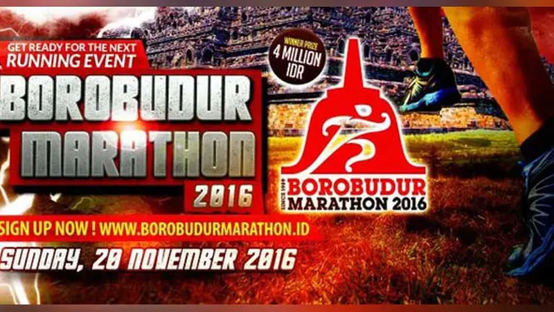 Bank Jateng Borobudur Marathon 2016 Berhadiah Rp 4 Miliar