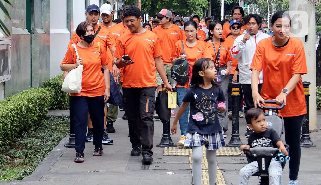“Semoga bisa menjadi rutinitas, tidak hanya di CFD tapi saat bersosial media juga. Kita harus saring sebelum sharing," ujar Ika Defianti. (Liputan6.com/Herman Zakharia)