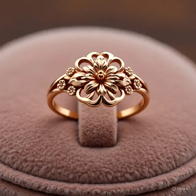 Model Cincin Emas Rose Gold