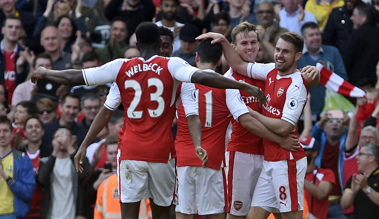 6. Arsenal - Pendapatan 487,6 juta euro (Rp7,9 triliun). (EPA/Gerry Penny)