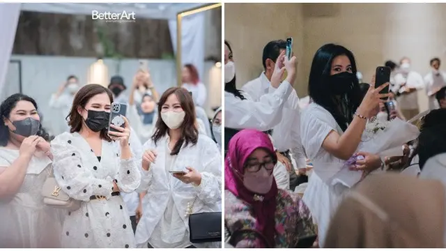 Bersahabat, Ini 6 Potret Adinda Azani dan Masayu Clara Saling Dampingi di Hari Bahagia