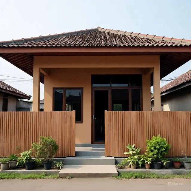 9 Desain Rumah Kampung Tapi Terlihat Seperti Rumah Rp 500 Juta,
