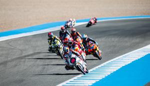 Veda Ega Pratama saat mengikuti balapan Moto3 Jerez 2026. (Honda Team Asia)