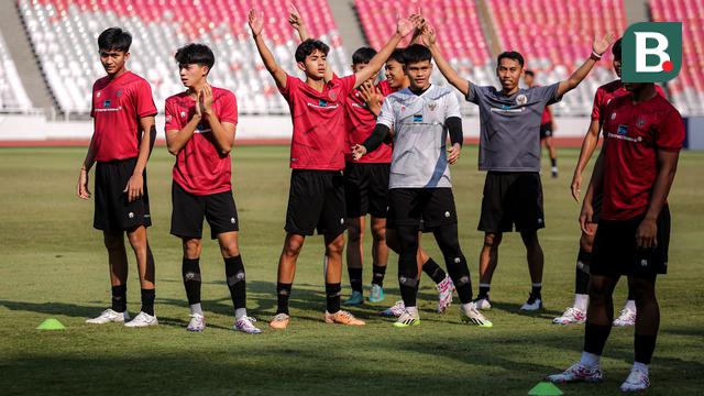 Foto: Latihan Riang Timnas Indonesia U-17 Jelang Piala Dunia U-17 2023 di Stadion Utama Gelora Bung Karno