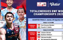 Nonton BWF World Championship 2025 Quarter Finals Tayang di Vidio