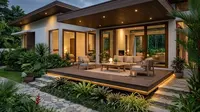6 Inspirasi Teras dengan Lantai Kayu Komposit yang Estetik, Awet, dan Cocok untuk Rumah Modern