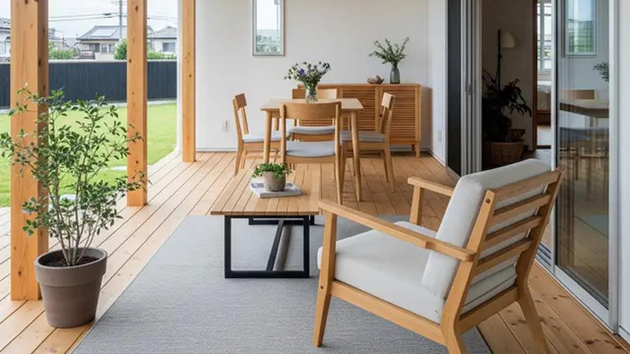 7 Model Teras Rumah Ala Skandinavia dengan Atap Kayu Terbuka yang Natural