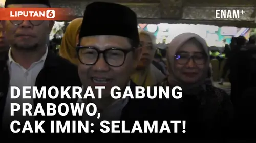 VIDEO: Partai Demokrat Gabung ke Koalisi Prabowo, Cak Imin Ucapkan Selamat