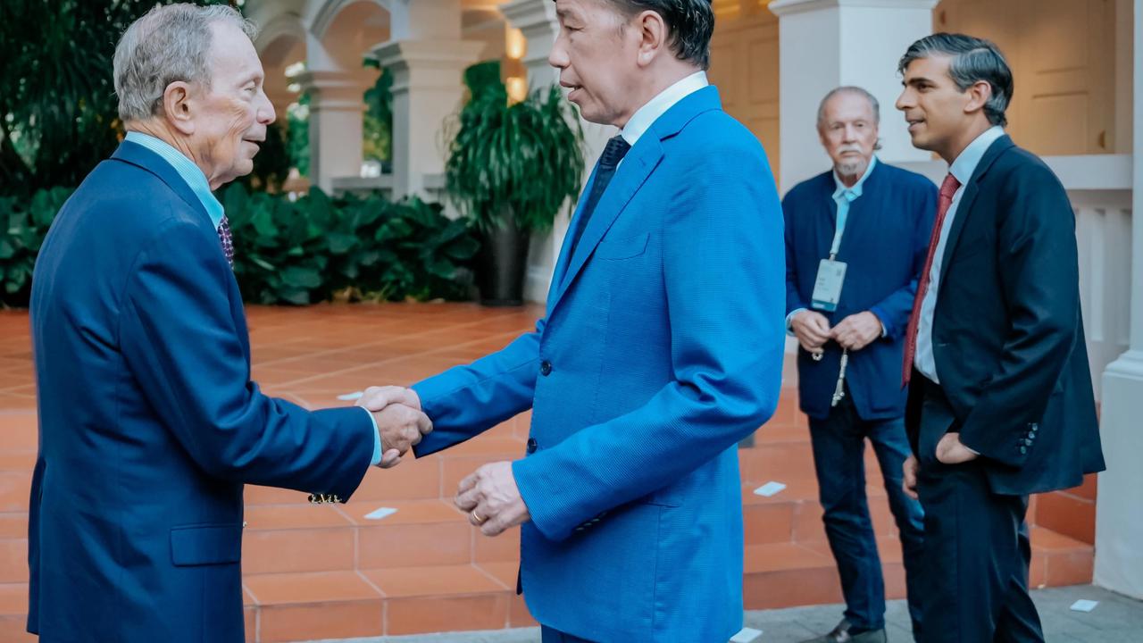 Jokowi dengan Mike Bloomberg