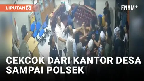 VIDEO: Bahas Aturan Lapak, Dua Pedagang Cekcok dari Kantor Desa sampai Polsek