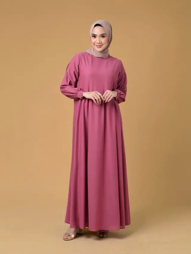 Model Gamis Orang Gemuk Perut Buncit