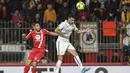 Satu poin membuat posisi Roma tidak nyaman di klasemen Liga Italia. (Claudio Grassi/LaPresse via AP)
