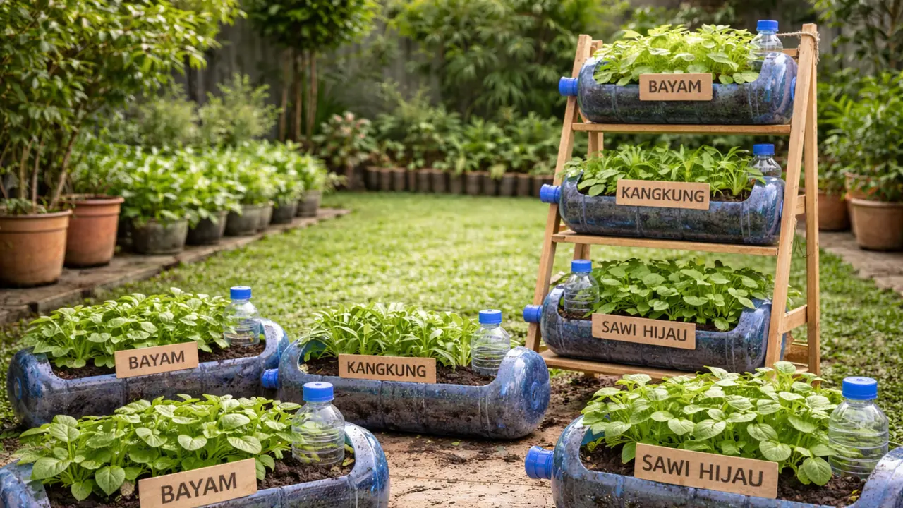 kebun galon bekas
