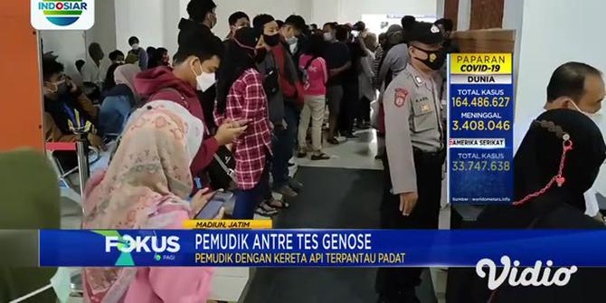 VIDEO: Stasiun Madiun Dipadati Penumpang untuk Tes Genose