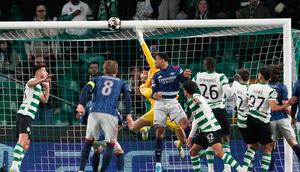 Duel Sporting CP vs Arsenal di perempat final Liga Champions 2025/2026, Rabu (8/4/2026). (AP Photo/Armando Franca)