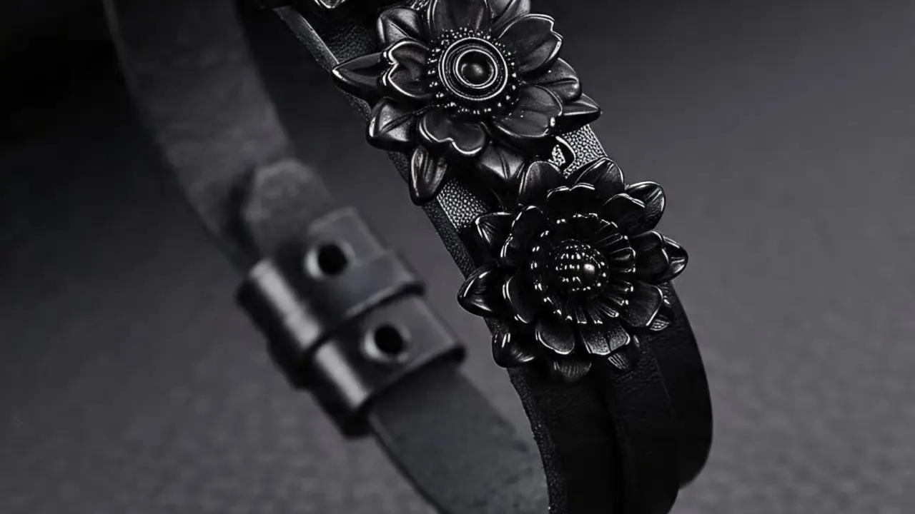 Model Gelang Bunga Hitam