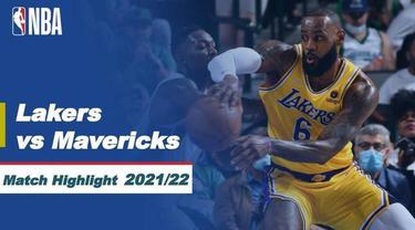 Berita video highlights NBA, pertandingan antara LA Lakers melawan Dallas Mavericks dalam lanjutan NBA 2021/2022, Kamis (16/12/2021) WIB.