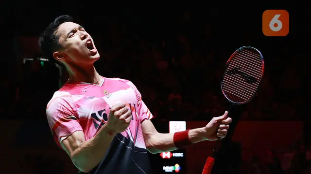 Foto: Senangnya Jonatan Christie Melangkah ke Final Daihatsu Indonesia Masters 2023