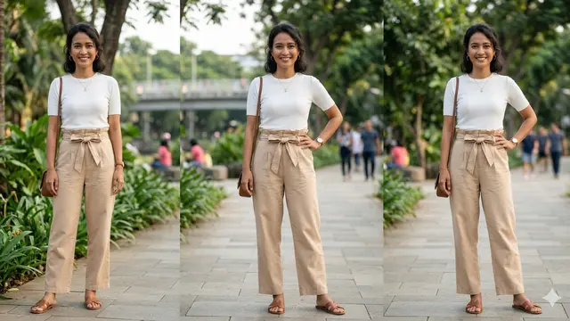 Model Celana Panjang Wanita Bahan Kain (Foto: Gemini AI)