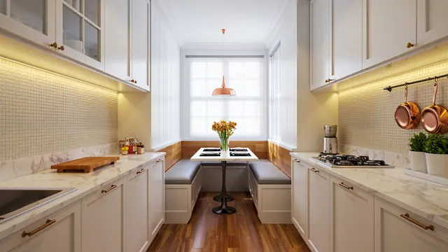 Tips Atur Dapur Kecil Supaya Tetap Nyaman/Ilustrasi gambar AI