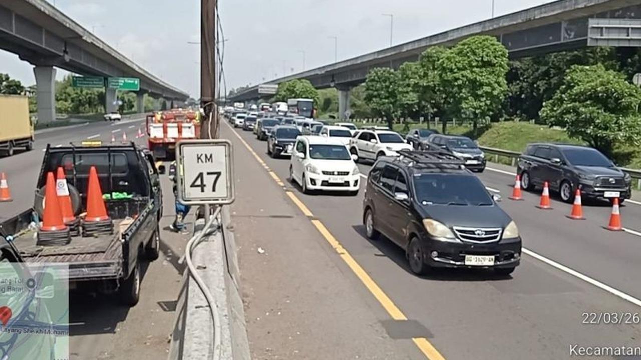 Jasamarga Terapkan Contraflow Tol Japek KM 55-70 Antisipasi Puncak Arus Mudik Lebaran
