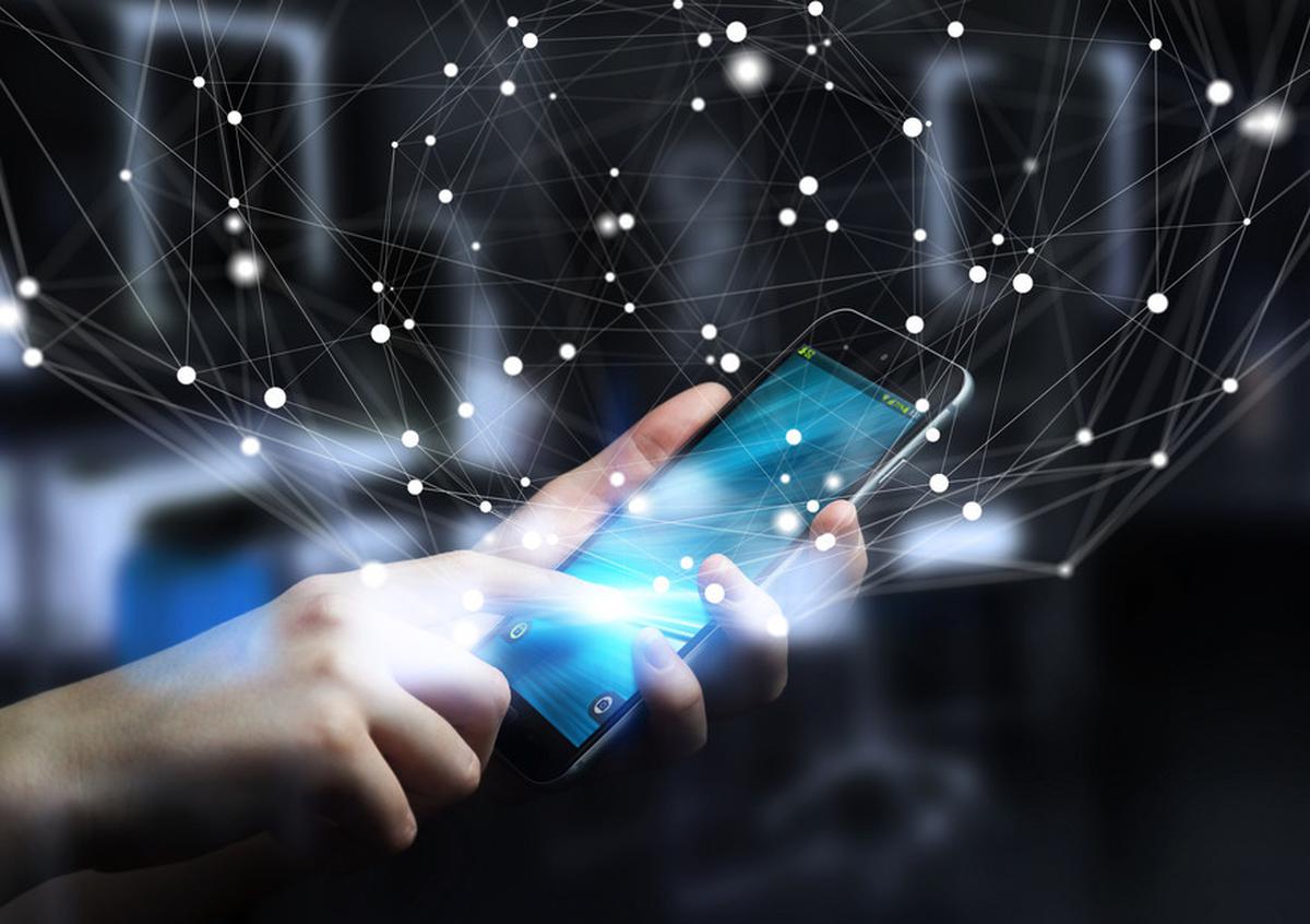Ilustrasi teknologi pada smartphone