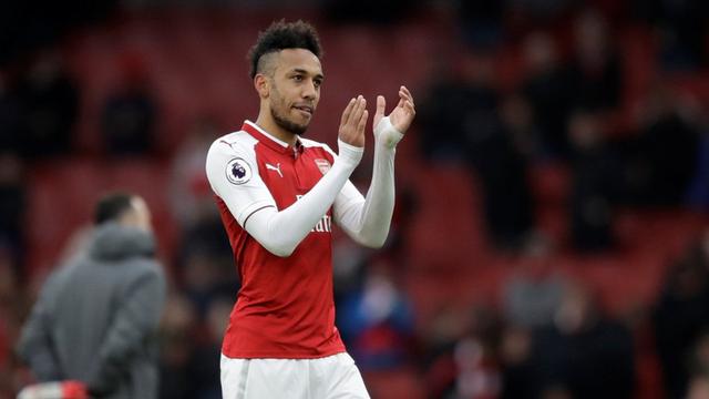 Penyerang Arsenal, Pierre-Emerick Aubameyang.