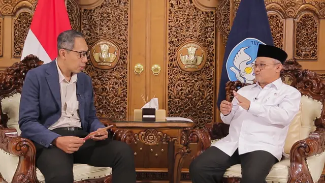 Wawancara Menteri Pendidikan Dasar dan Menengah (Mendikdasmen) Prof Abdul Mu'ti dalam program Bincang Liputan6 bersama Pemimpin Redaksi Titis Widyatmoko. (Ist)