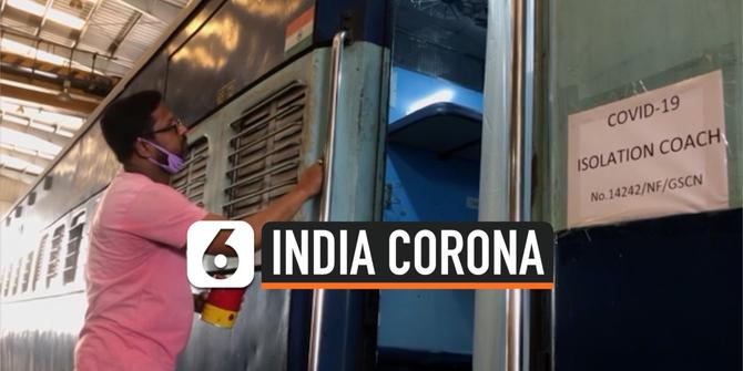 VIDEO: Kereta India Disulap jadi Lokasi Isolasi Pasien Corona