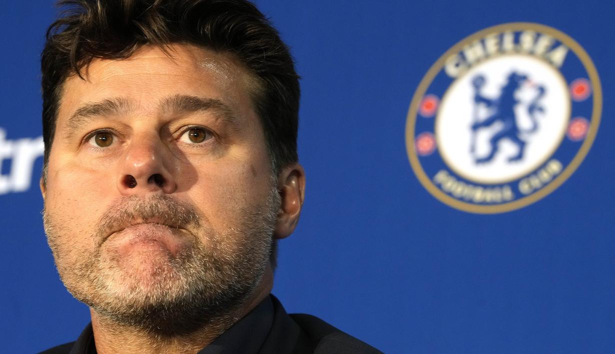 <p>Kabar mengejutkan mewarnai akhir musim Liga Inggris musim 2023/2024. Mauricio Pochettino dan Chelsea resmi berpisah meski baru satu tahun bekerja sama. Kabar resmi tersebut tersiar pada Rabu (22/5/2024) dini hari WIB. (AP Photo/Kirsty Wigglesworth)</p>