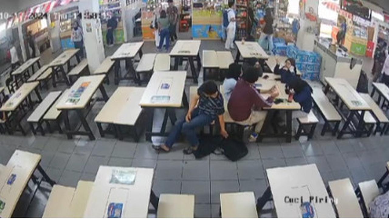 Terekam CCTV, Aksi Pria Maling Tas di Kantin Kampus Ini Curi Perhatian