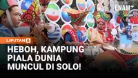 Kampung Piala Dunia Muncul di Solo, 48 Bendera Negara Berkibar Meriah